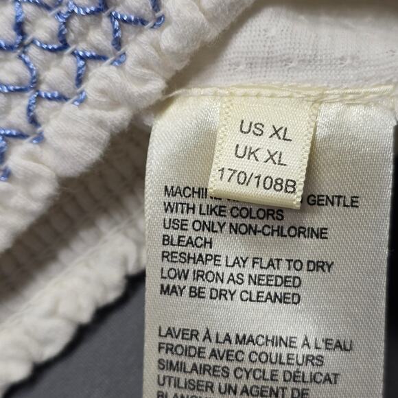 Anthropologie White Tube Top Shirt NEW $39 Sleeveless Linen Halter Women Size XL - Picture 8 of 8